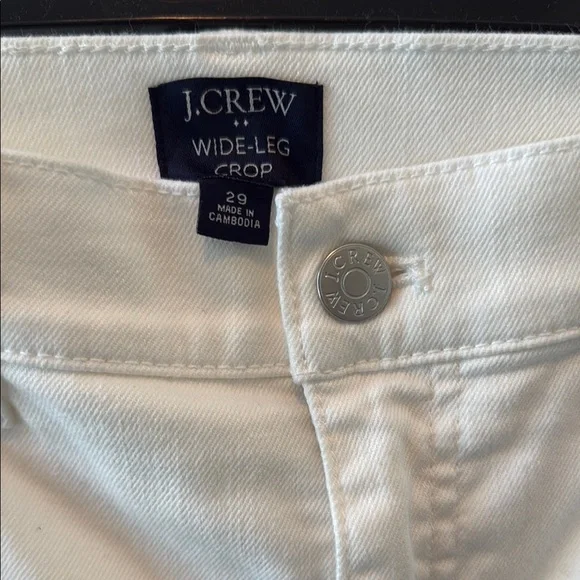 J. Crew White Ankle Cropped Jeans - Picture 2 of 6